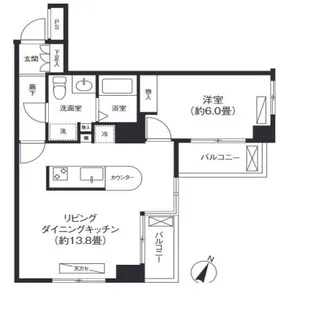 ヒルサイド白山【3階】の間取り