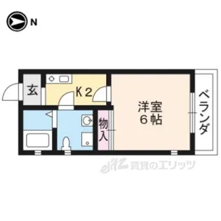 サイト京都西院【2階】の間取り