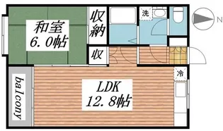 サンワロイヤル長江【2階】の間取り