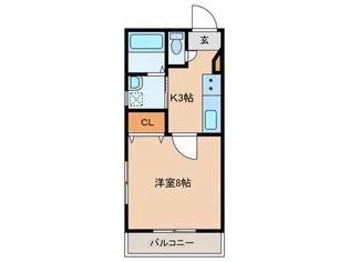 レジデンス福永【2階】の間取り