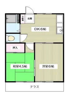 シルバーコーポ【1階】の間取り