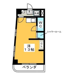 ハイツAZUMI【4階】の間取り