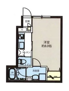アクシス学芸大学【1階】の間取り