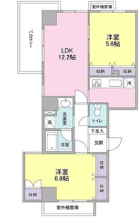 グランドゥール広尾【2階】の間取り
