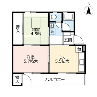 UR徳力【3階】の間取り