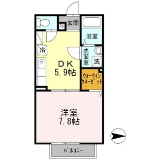 ユートピアもず【1階】の間取り