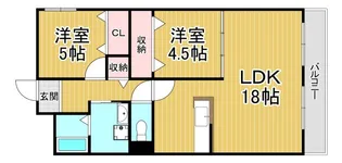 ツインパレス北伊丹【1階】の間取り