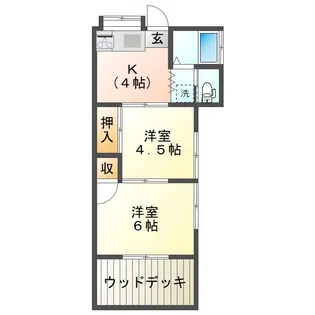 太田アパート【1階】の間取り