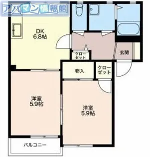 キャトルセゾンG【1階】の間取り