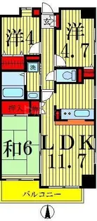 グリーンコート【7階】の間取り