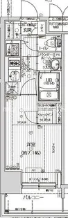 エスプレイス大阪ガルフレジデンス【4階】の間取り