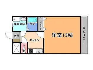 メゾンドベル8【6階】の間取り