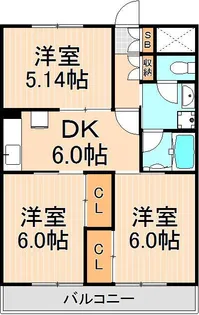 プラザEM【3階】の間取り