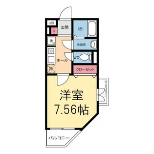 ATLAS Caro浦和常盤3丁目【2階】の間取り