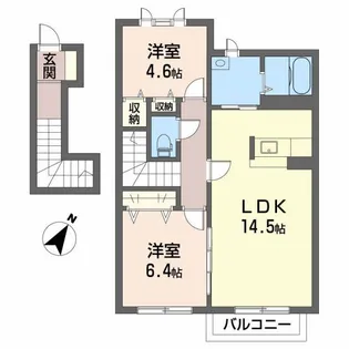 タウン表参道 C棟【2階】の間取り