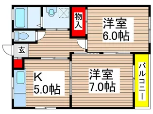 第二コ-ポ黒砂台の間取り