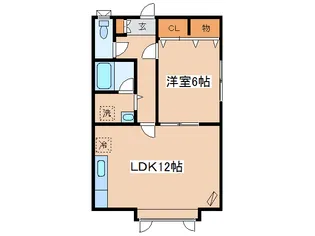 ハイネス若草【2階】の間取り