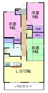 ハイツマロニエ今泉【1階】の間取り