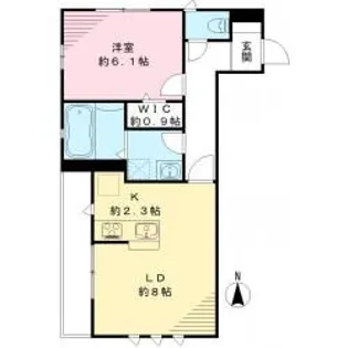 メゾンドボヌール【1階】の間取り