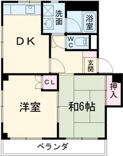 メゾンドカルムD【2階】の間取り