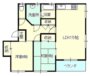 レジデンス彩【2階】の間取り