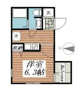 グランヒルレジデンス目黒大橋【2階】の間取り