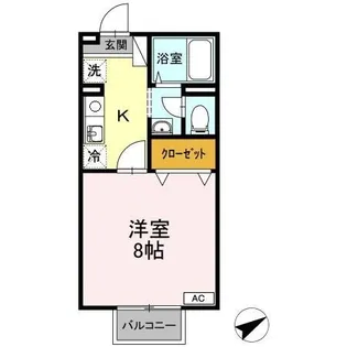 セジュール島田A【2階】の間取り