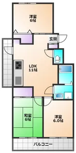ブランシャトレ【2階】の間取り