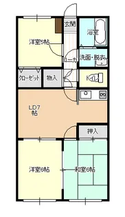 ユーミー和田山【3階】の間取り