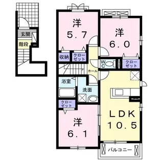 ベル グランツ【2階】の間取り