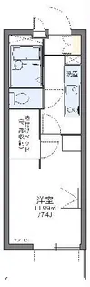 レオパレスレオテクノポリス【4階】の間取り