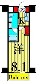 ジェノヴィア三ノ輪IIスカイガーデン【7階】の間取り