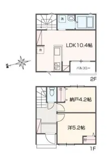 MELLAS浦安【1階】の間取り