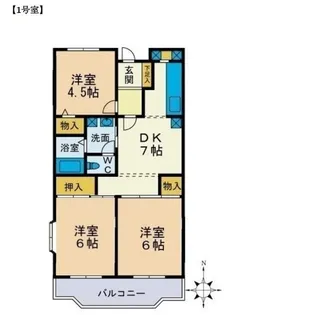 MIZUHOマンション【1階】の間取り