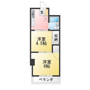 グランパーク六角橋【4階】の間取り
