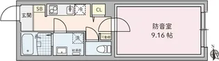 ラシクラス野方【3階】の間取り