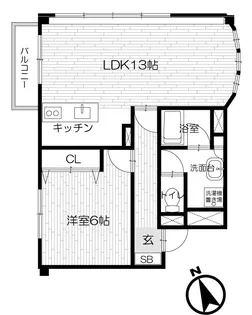 プレザント尾山台【3階】の間取り