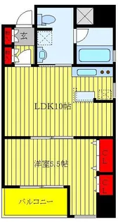 アクシーズグランデ蕨II【4階】の間取り