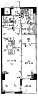 モンパルクいこまNeO【4階】の間取り