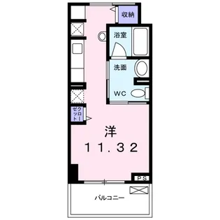 エルダーガーデン簗瀬【3階】の間取り