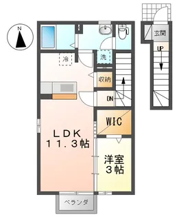 セピアコートII【1階】の間取り