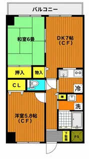 横浜平沼ダイカンプラザI【6階】の間取り