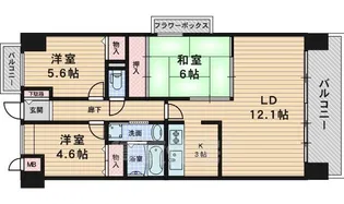 グリーンヒルパート2【2階】の間取り
