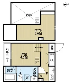 La Luce松戸【2階】の間取り