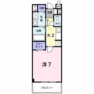 ヴィラフローラ【2階】の間取り