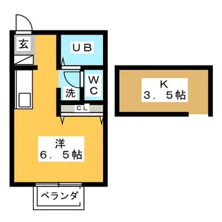 フローラ泉町【2階】の間取り