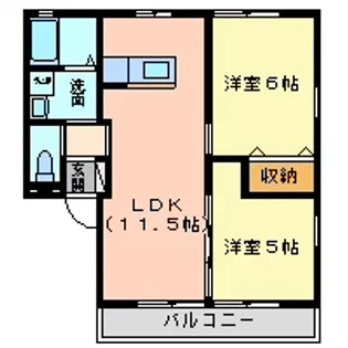 グレシアAB【1階】の間取り