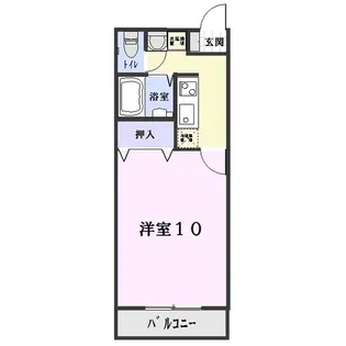 リバティー中川【2階】の間取り