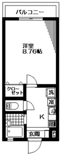 Bキャッスル東大宮【2階】の間取り