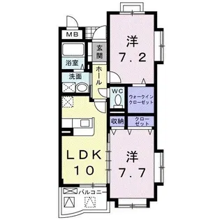 グランポート泉【1階】の間取り